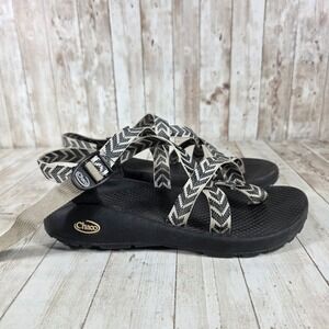 Chaco Z/1 Classic Sandals Women's‎ Black White Zigzag Straps Comfort Outdoor